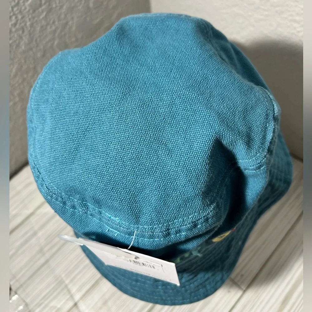O'Neill surf women’s Bucket Hat‎ Multicolor Embroidery teal blue one size